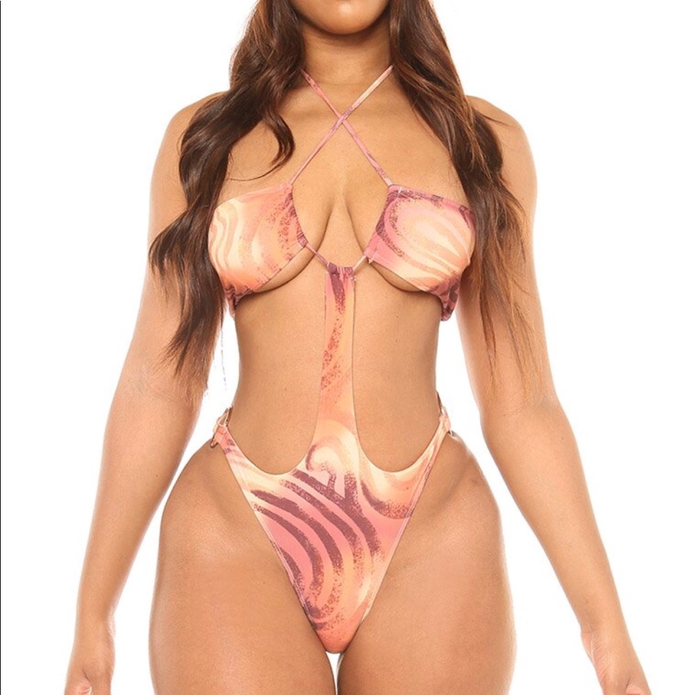 Pink swimsuit
